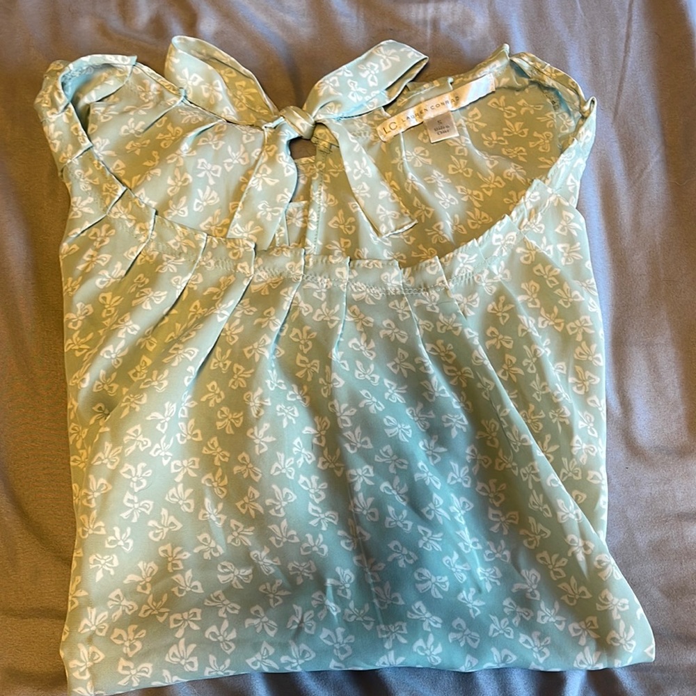 Blue Lauren Conrad sleeveless blouse